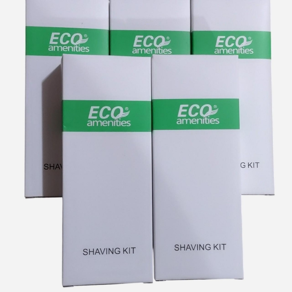 Set of 5 Shaving Kit Eco Amenities New Sealed Razor & Shaving Cream   Disposable